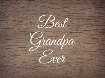 Best Grandpa Ever Decal - Holiday Grandpa/Papa/Gramps/Pop/Father/Dad/Dada/Daddy Vinyl Decals for Home, Gifts, Businesses and More!